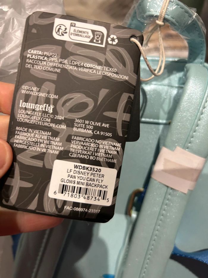 Sac a dos disney peter pan - photo numéro 5
