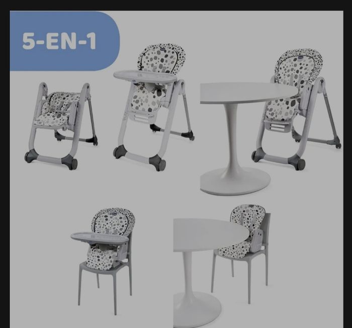 Chaise haute chicco 5 en 1