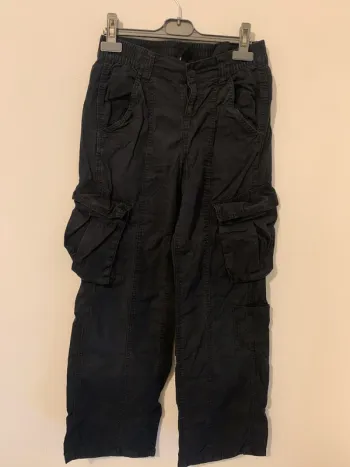 Pantalon jambe large poche latérale