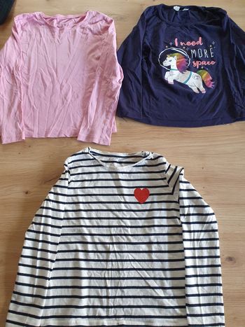 Lot 3  tee shirt manches longues