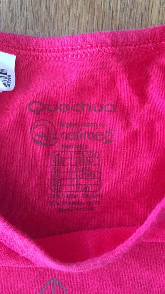 T-shirt rose quechua - photo numéro 4