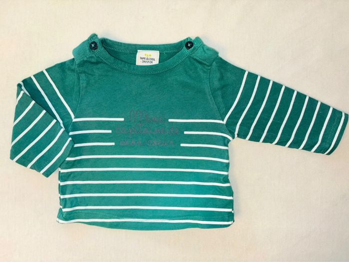 T-shirt manche longue 3 mois - photo numéro 3