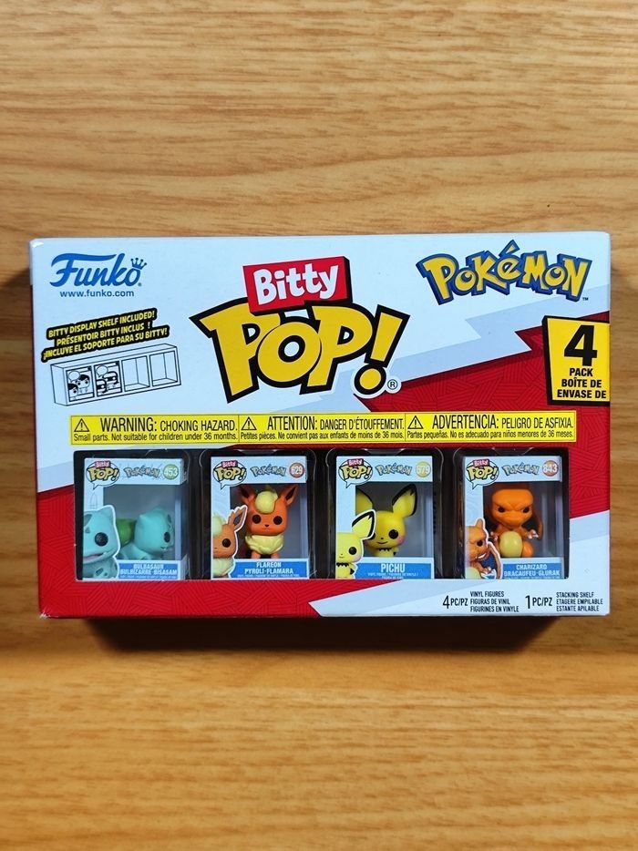 Lot 2 Boîtes x4 Bitty Pop! - Pokémon Starters & Évolutions - photo numéro 2