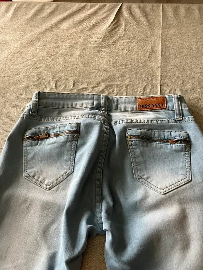 Jean skinny bleu clair Miss Anna – Taille 36, taille basse - photo numéro 8