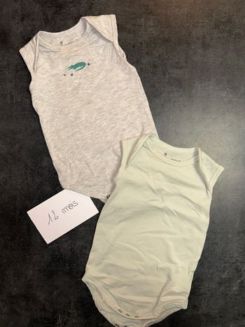 Lot de 2 bodies sans manches
