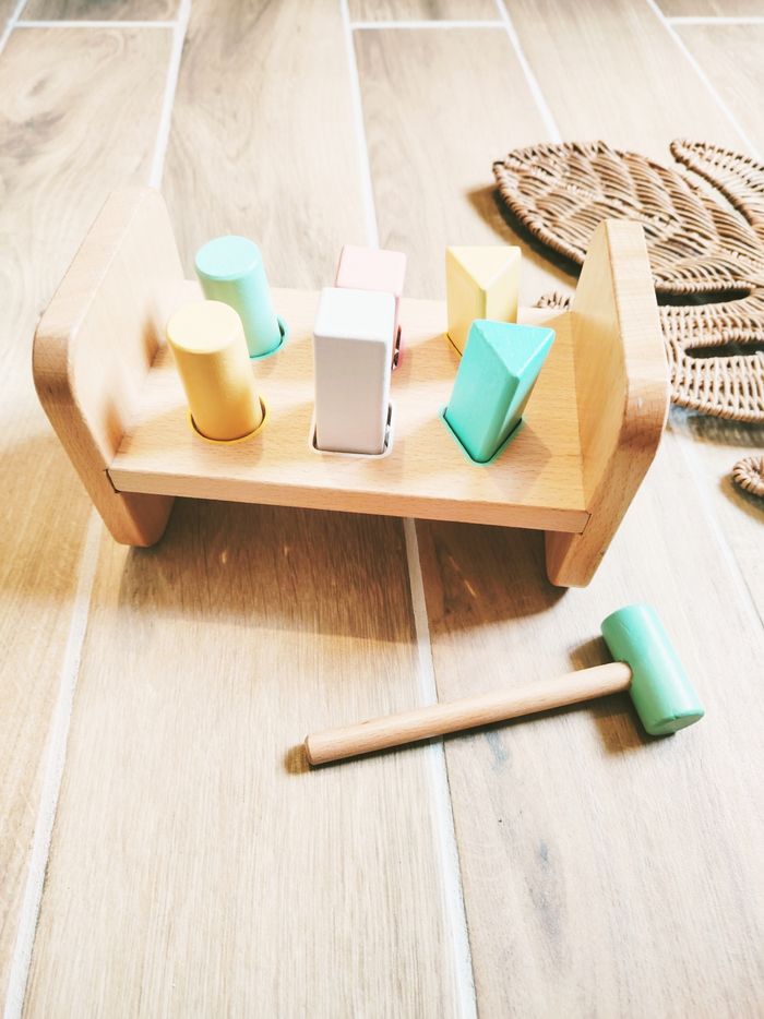 🦊Banc à marteler Jeu tape tape Les animaux de la forêt en bois marque Cultura - photo numéro 2
