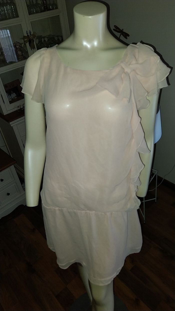 Robe élégante rose poudré neuve 34/36 - photo numéro 2