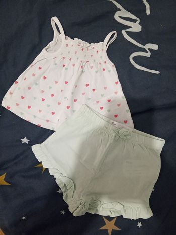 Ensemble "T-shirt + short" _ 3 mois 