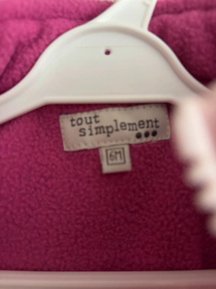 doudoune sans manche marque tout simplement taille 6 mois - photo numéro 4