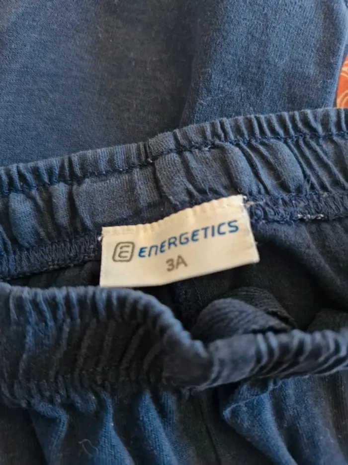 Short garçon 3 ans Energetics bleu marine coton - photo numéro 3