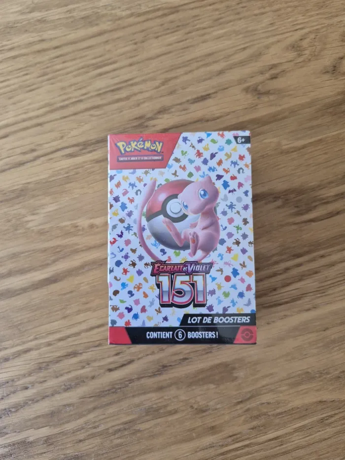 Bundle Pokemon 6 boosters EV3.5 Pokémon 151 FR Scellé Neuf