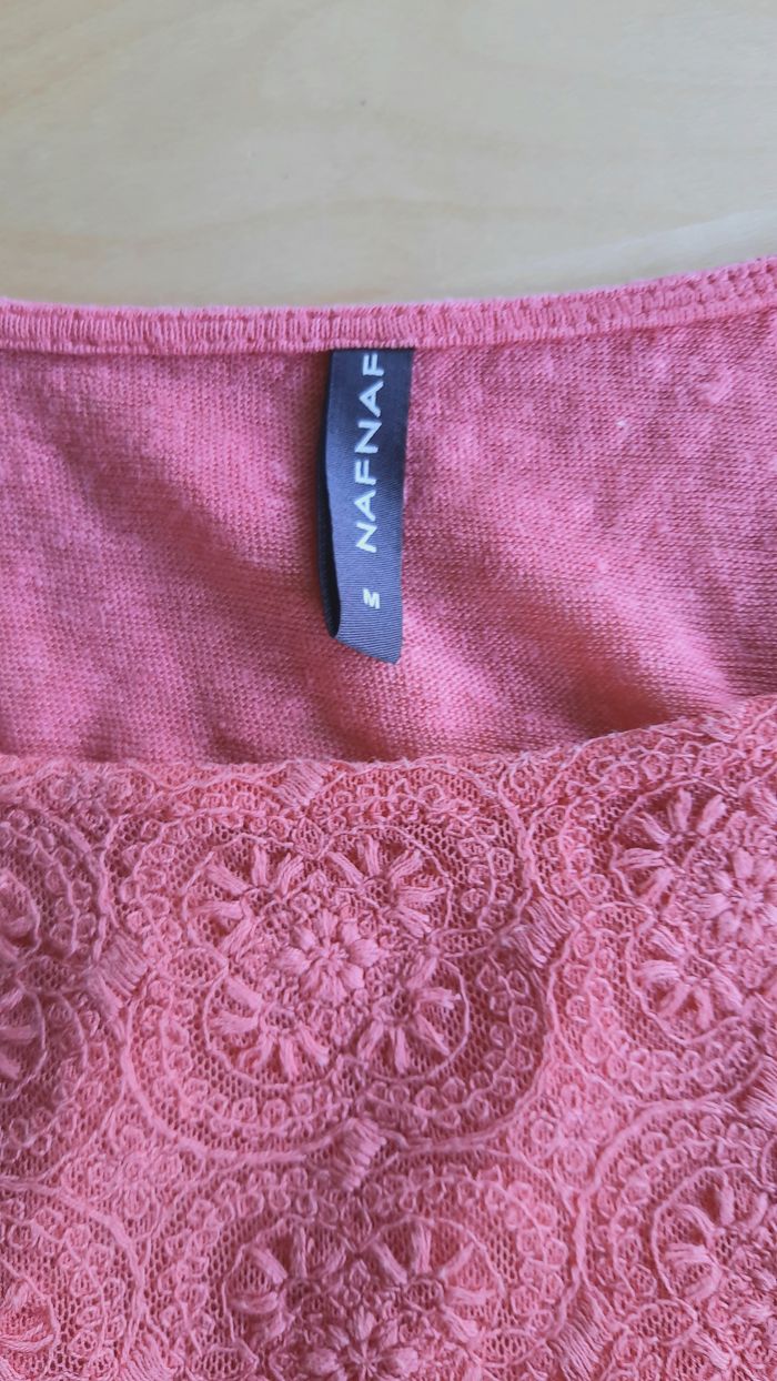 Blouse rose Naf Naf, femme, M/38 - photo numéro 3