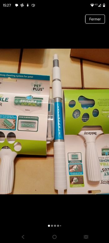 Balai extensible anti peluches