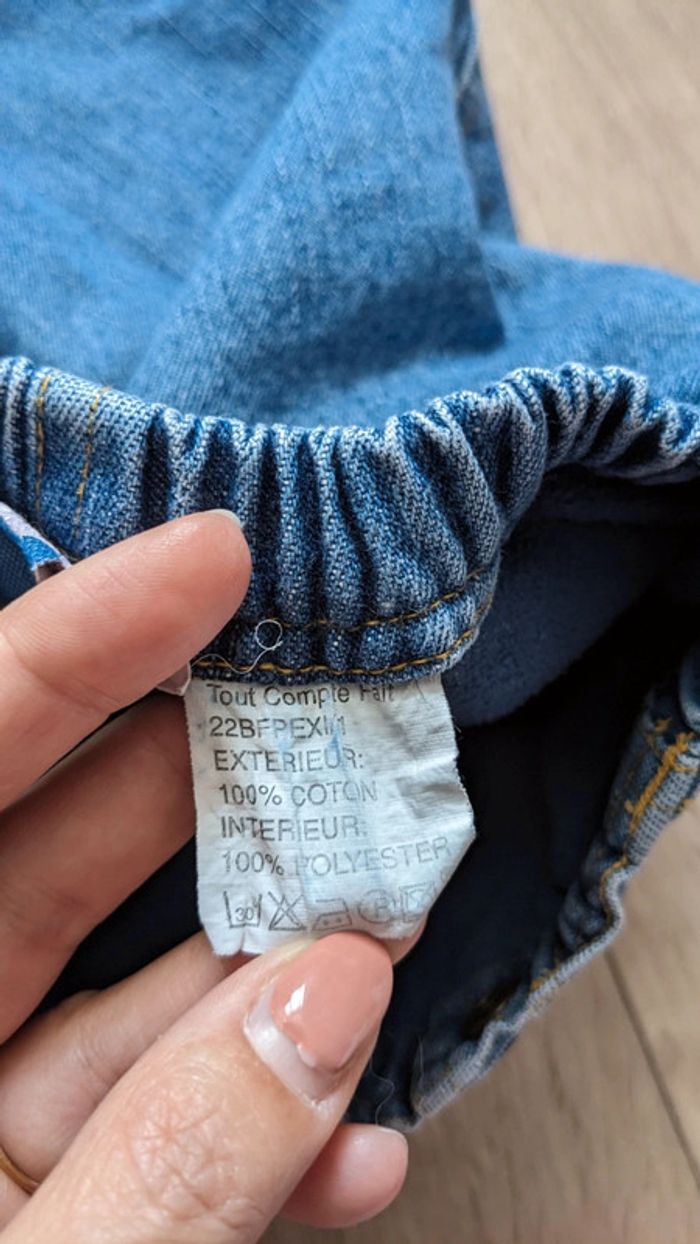 Jeans fourré polaire 12 Mois - photo numéro 5