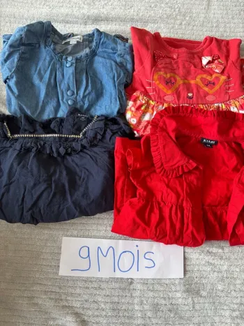 Lot de 4 robes été fille