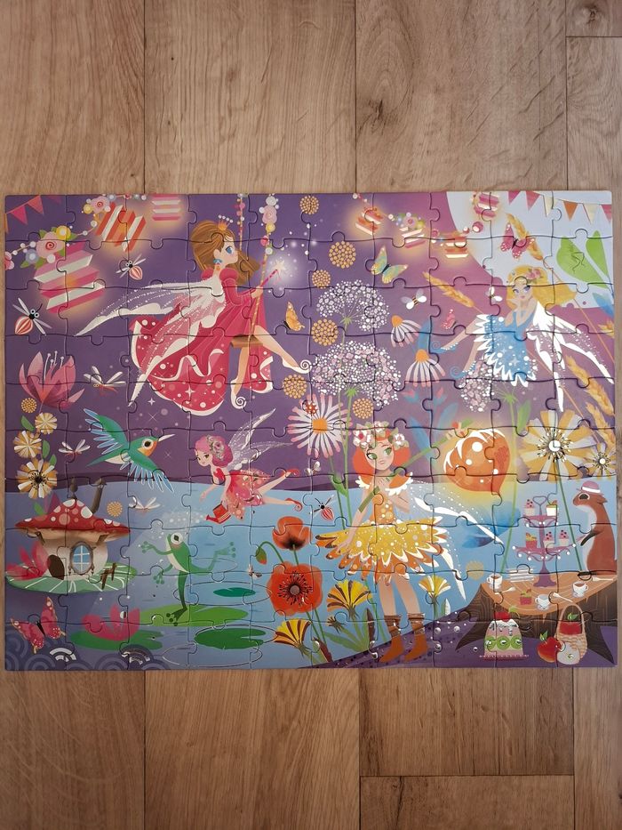 Puzzle argenté 100 pièces – Thème : Le Royaume des Fées - photo numéro 3