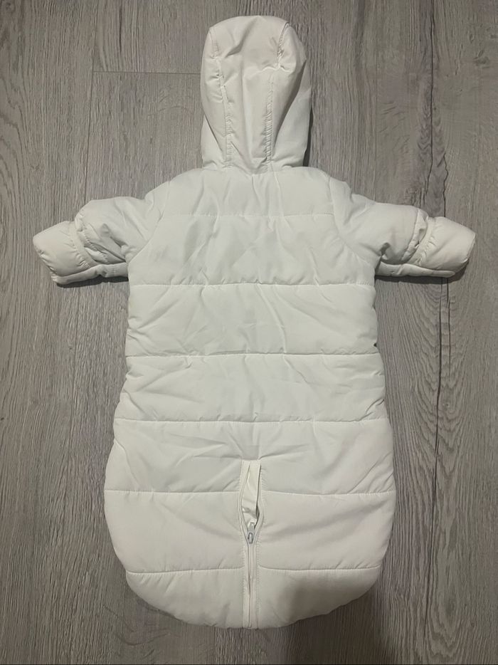 Combinaison à capuche blanche bébé Brioche – 0/3 mois - photo numéro 4