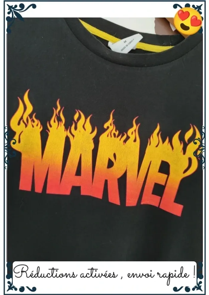 T-shirt Marvel homme taille M - photo numéro 2