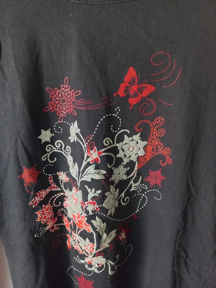 Tee-shirt manches longues noir - photo numéro 3