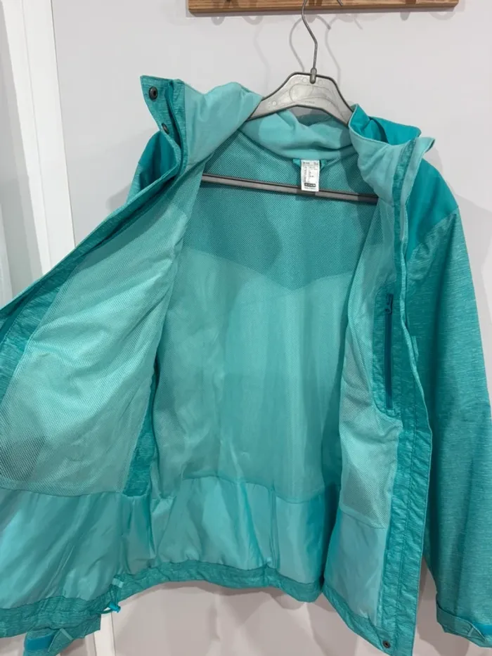 Veste imperméable bleu turquoise Quechua taille L - photo numéro 9