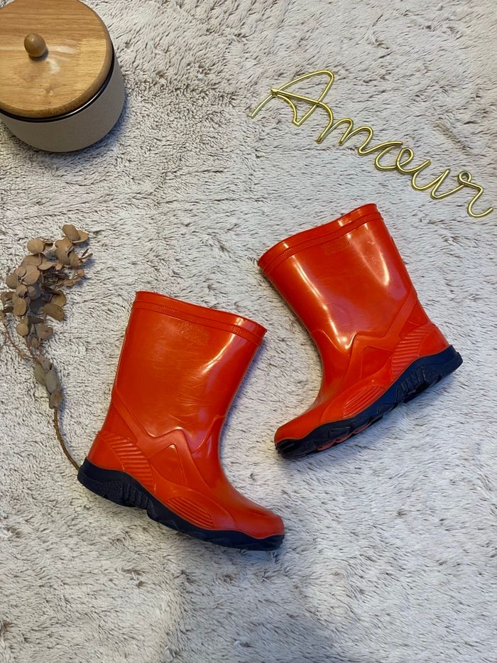 Botte de pluie en caoutchouc rouge - G&G