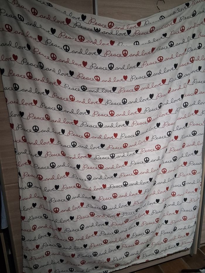 Housse de couette 1 personne ado love coeur