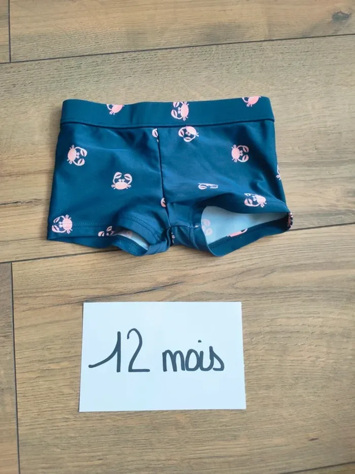 Short boxer de bain garçon en 12 mois tape à l'oeil