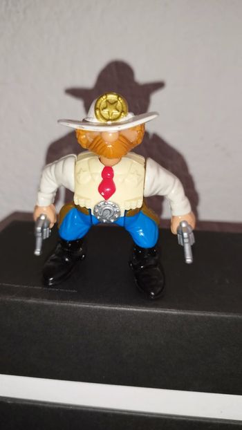 Figurine Vintage 1996 Fisher Price Cow Boy Sherif Great Adventure western Figure