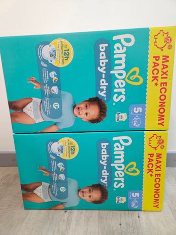 Couches Pampers baby-dry taille 5