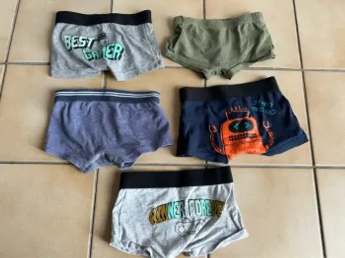 Lot de 5 caleçons/boxer 2-3 ans - photo numéro 2