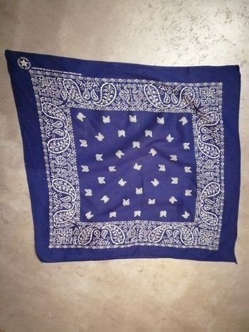 Bandana marine et blanc