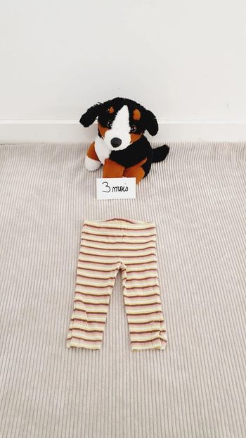 Pantalon legging à rayures bébé fille 3 mois