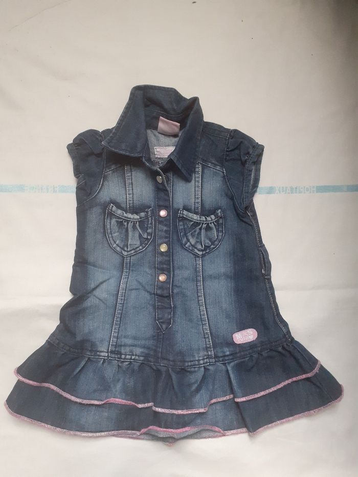 Robe en jean avec petites poches