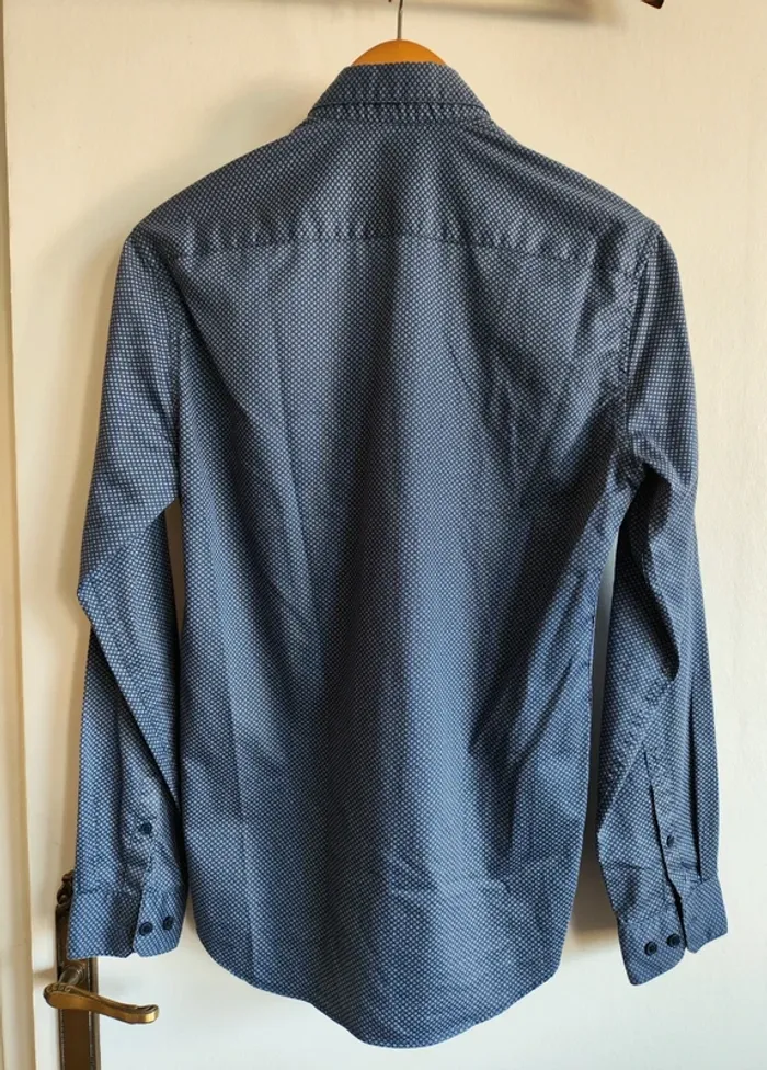 Chemise Jules Taille S à motif bleu - photo numéro 4