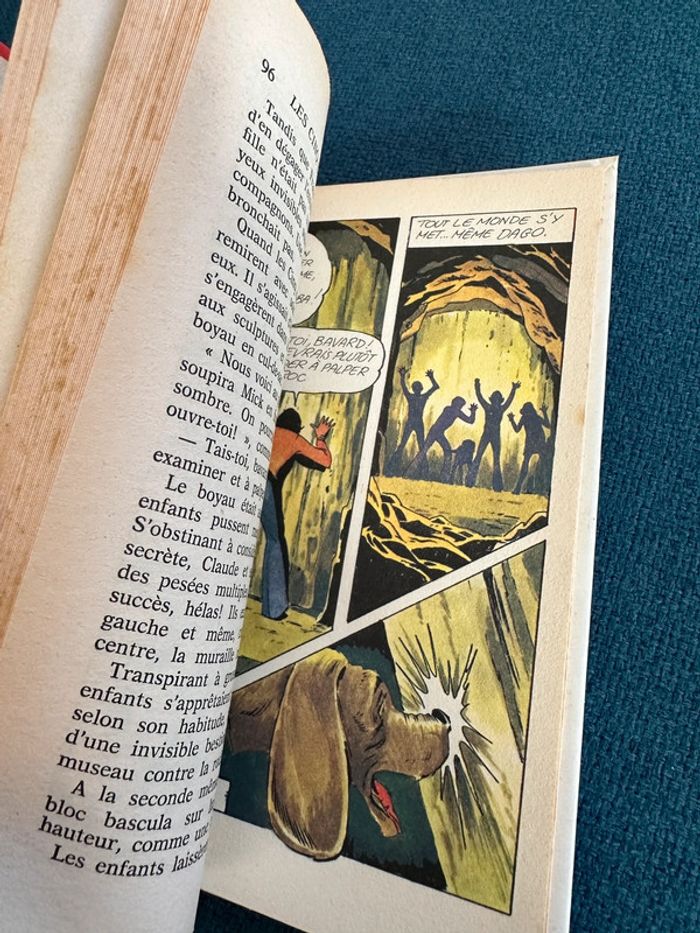 Bibliothèque rose livre le Club des Cinq les 5 dans la cité secrète rouge poche album - photo numéro 6