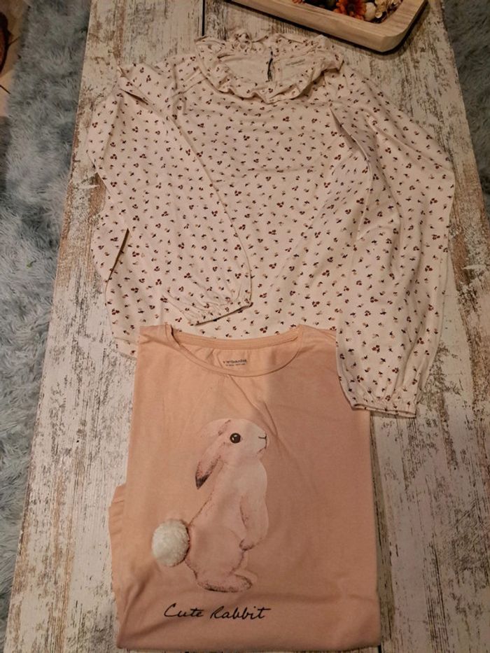 1 sous pull et t shirt col dentelle