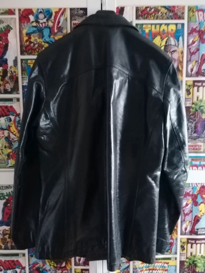 Manteau en cuir homme oakwood taille L - photo numéro 2
