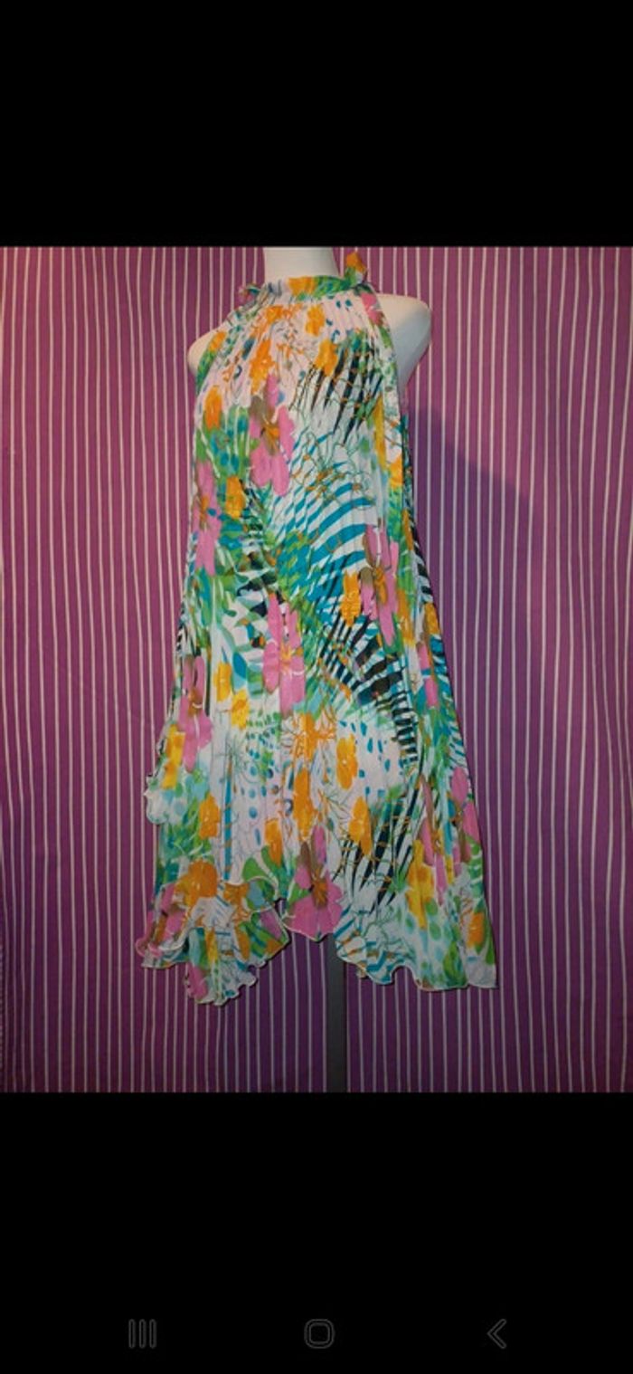 🌈Robes asymétrique Plissé évasée - photo numéro 2