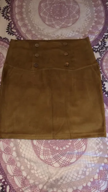 Jupe courte camel
