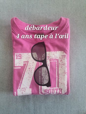 Tee-shirt / Débardeur garçon roseTaille 4 ans tape à l'œil