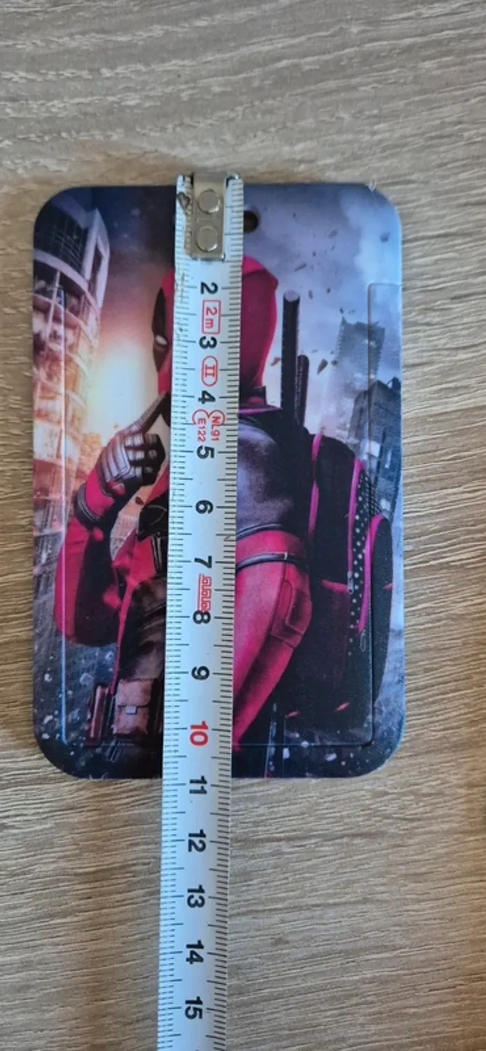 Porte carte d'identité DeadPool avec lanière fantaisie. - photo numéro 6