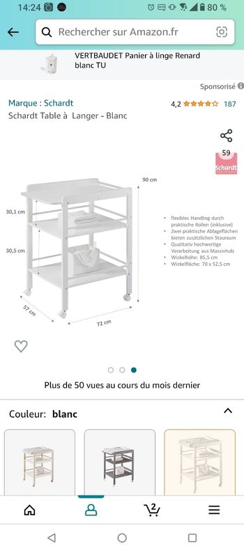 Table a langer  neuve