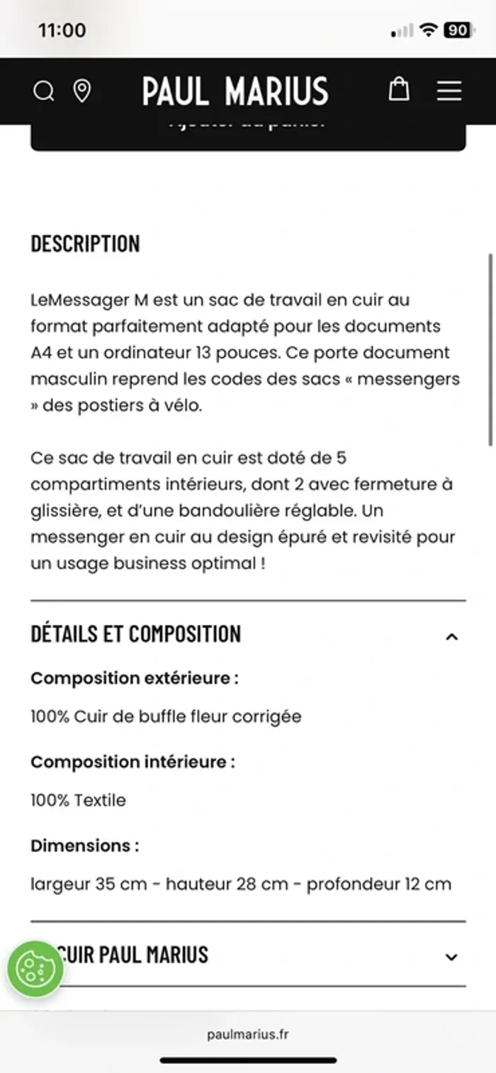 Sac Le Messager Paul Marius - photo numéro 10