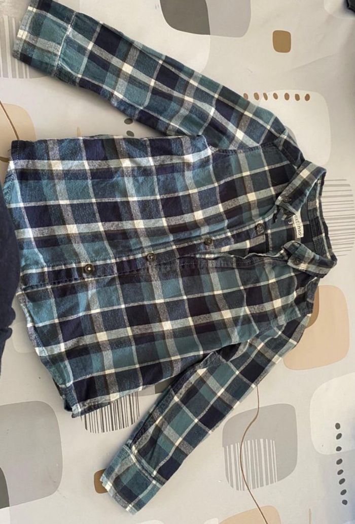 Chemise à carreaux garçon