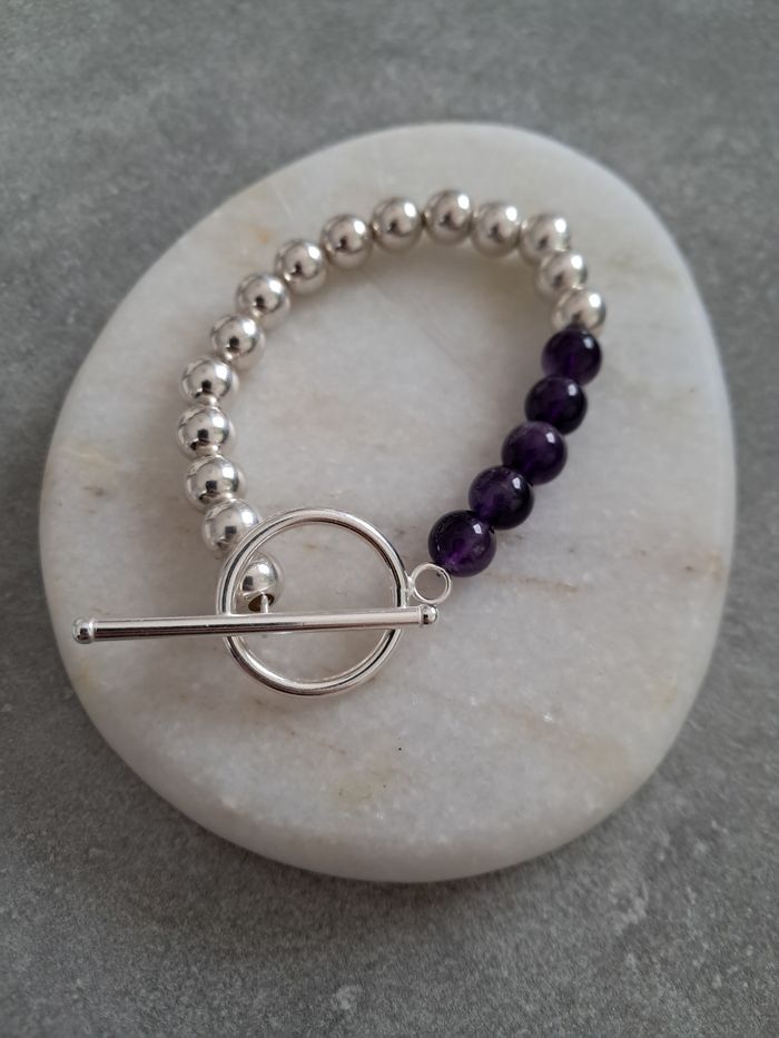 Bracelet améthyste - photo numéro 3