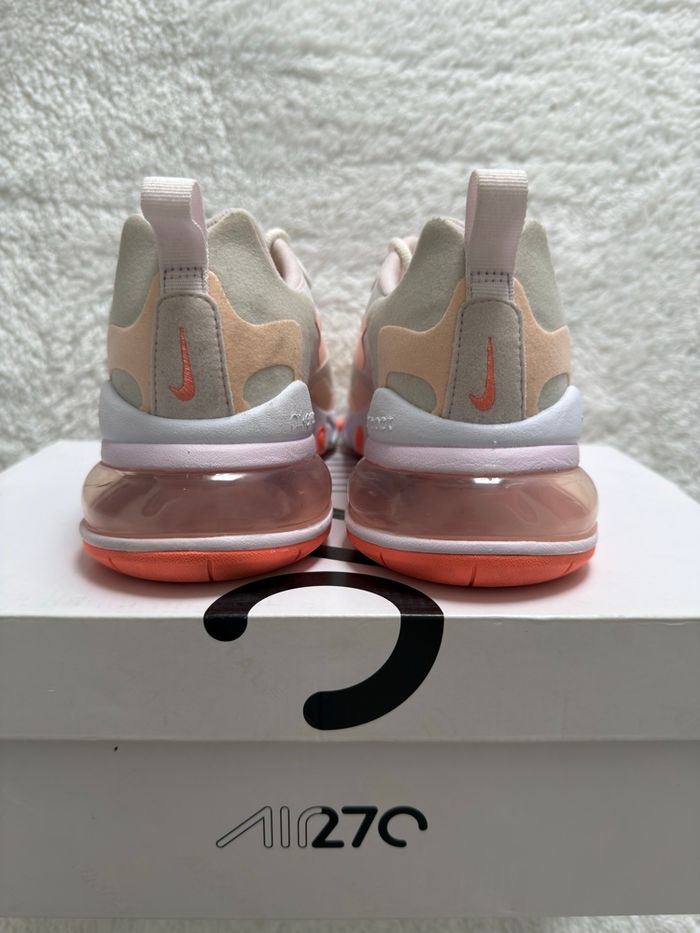Nike Air Max 270 React - Rose Pêche Crème - photo numéro 5