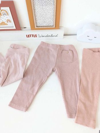 Lot 2 leggins côtelé Zara  h&M