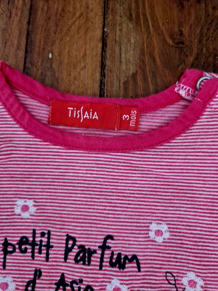 T-shirt manches longues 3 mois - photo numéro 2