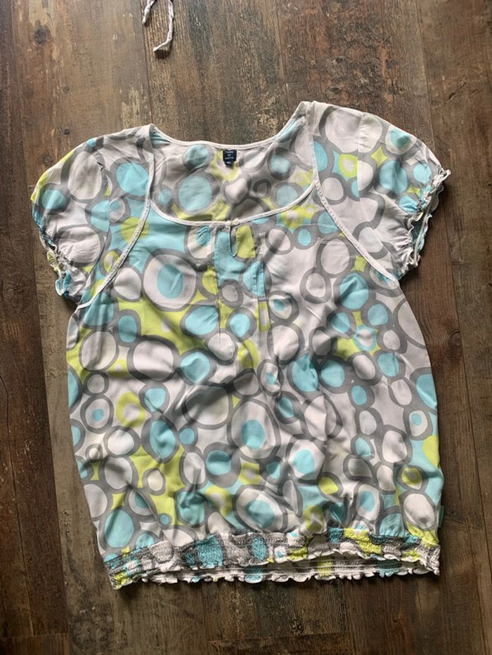 Blouse couleurs tendres