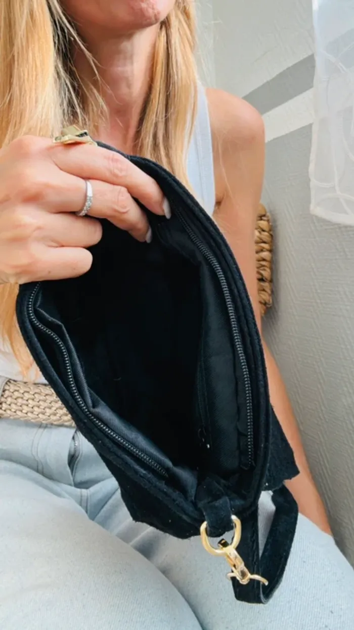 Sac bandoulière léopard noir – Chic et pratique - photo numéro 10